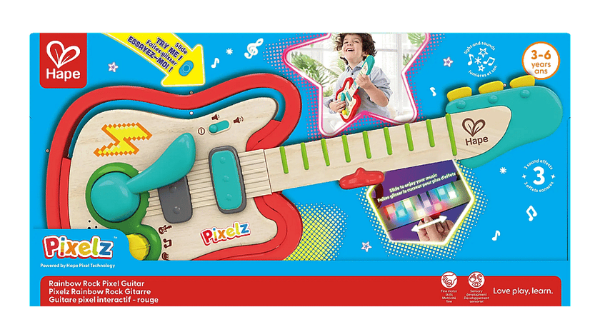 Hape Pixelz Rainbow Rock Gitarr