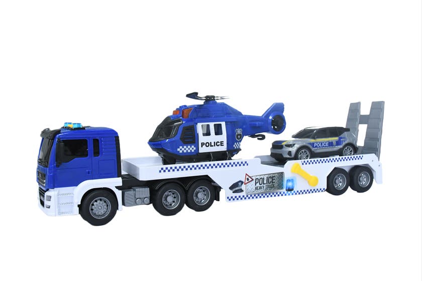 Rapid Speed Langtrailer med politibil og helikopter