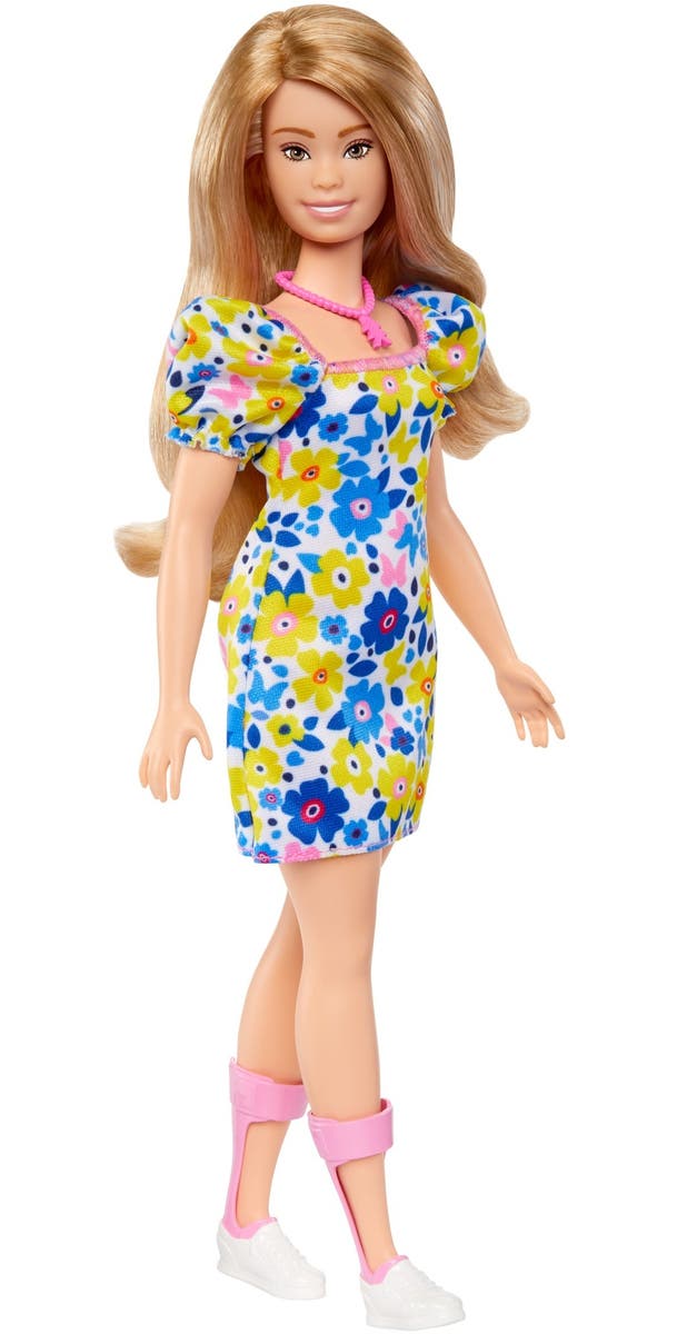 Barbie, Fashionista gul- og blåblomstret
