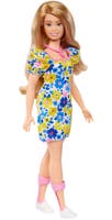 Barbie, Fashionista gul- og blåblomstret