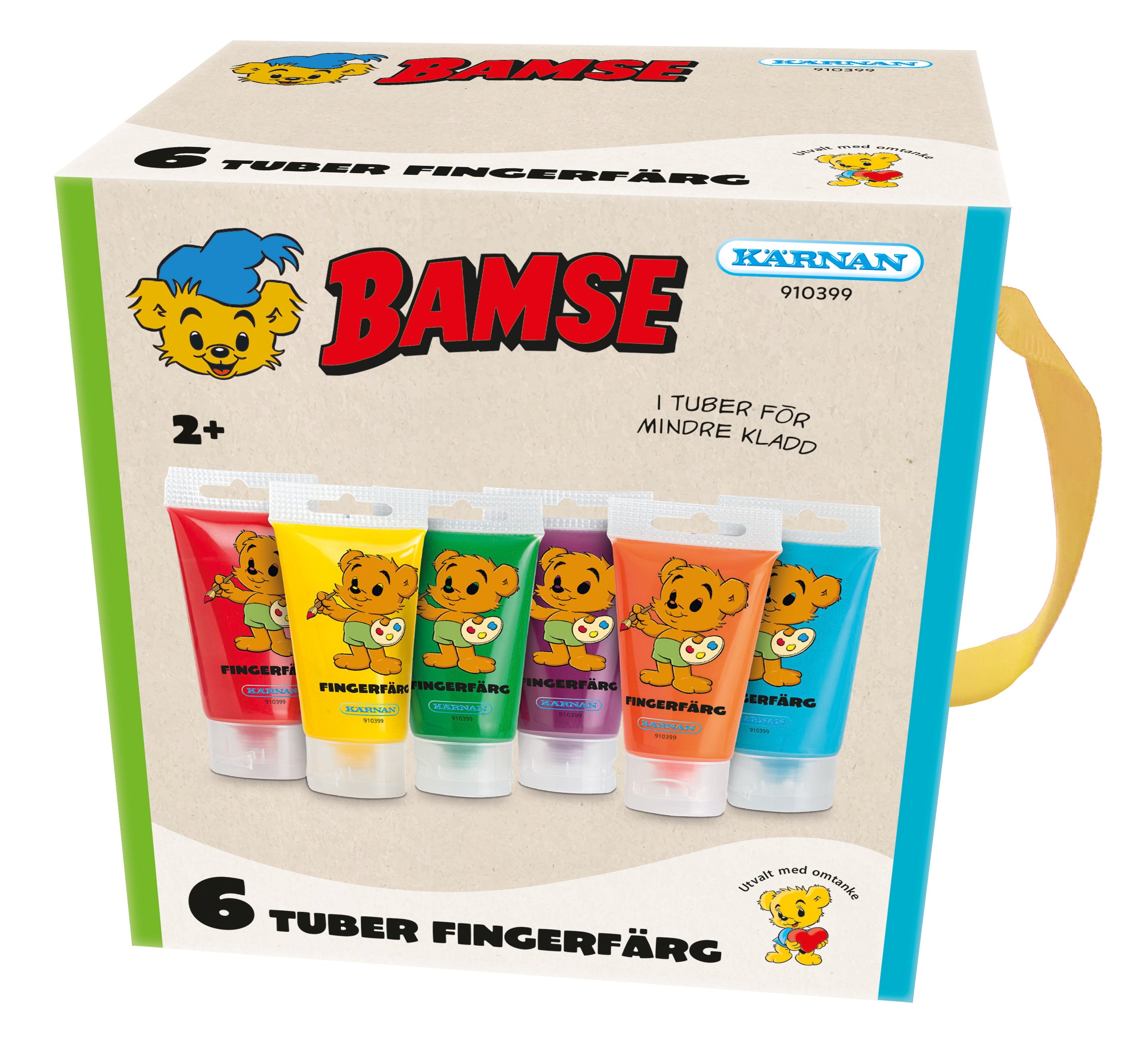 Bamse Fingermaling 6-pakk 