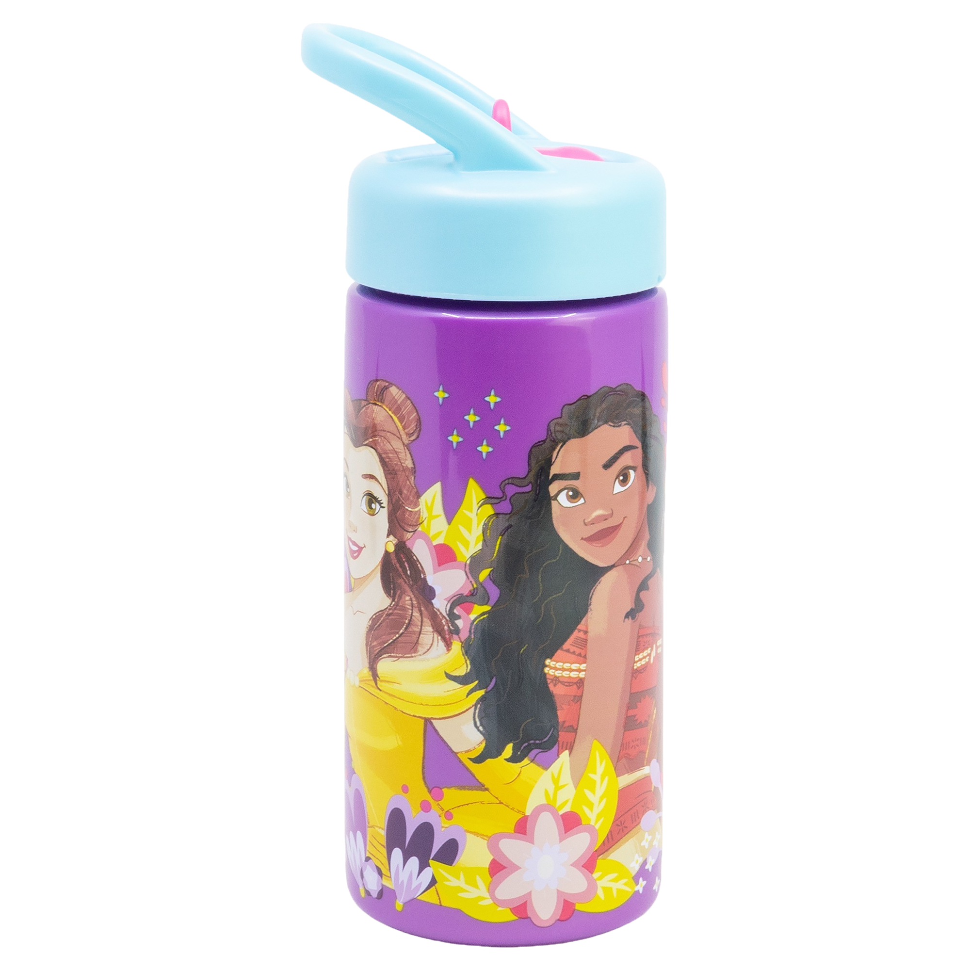 DISNEY PRINCESS, Vannflaske med sugerør, 420 ml