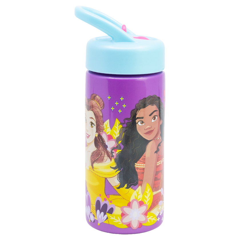 DISNEY PRINCESS, Vannflaske med sugerør, 420 ml