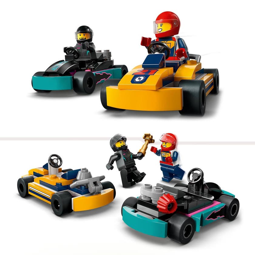 LEGO City 60400, Gokarter og racerkjørere