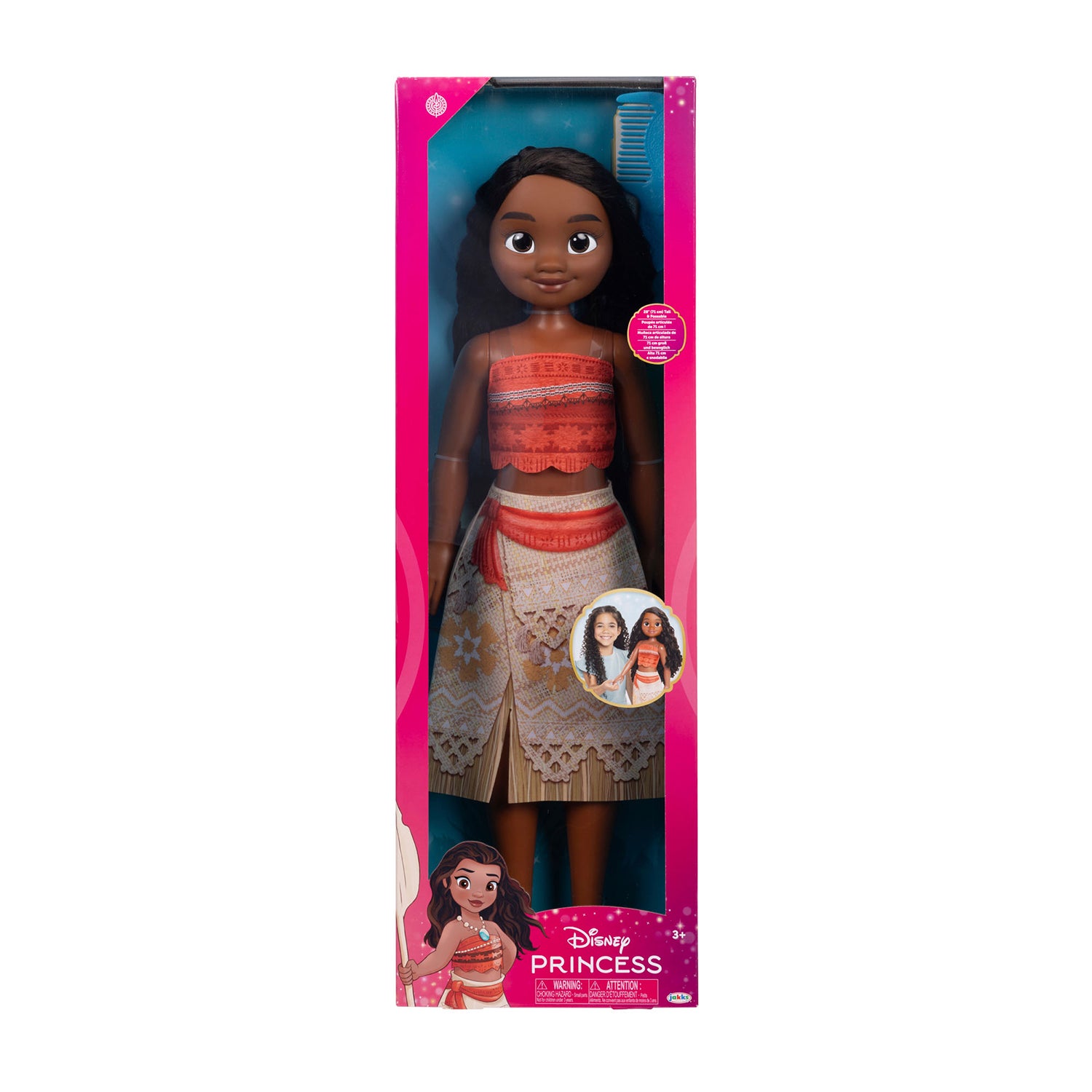Disney Playtime Vaiana-dukke med børste