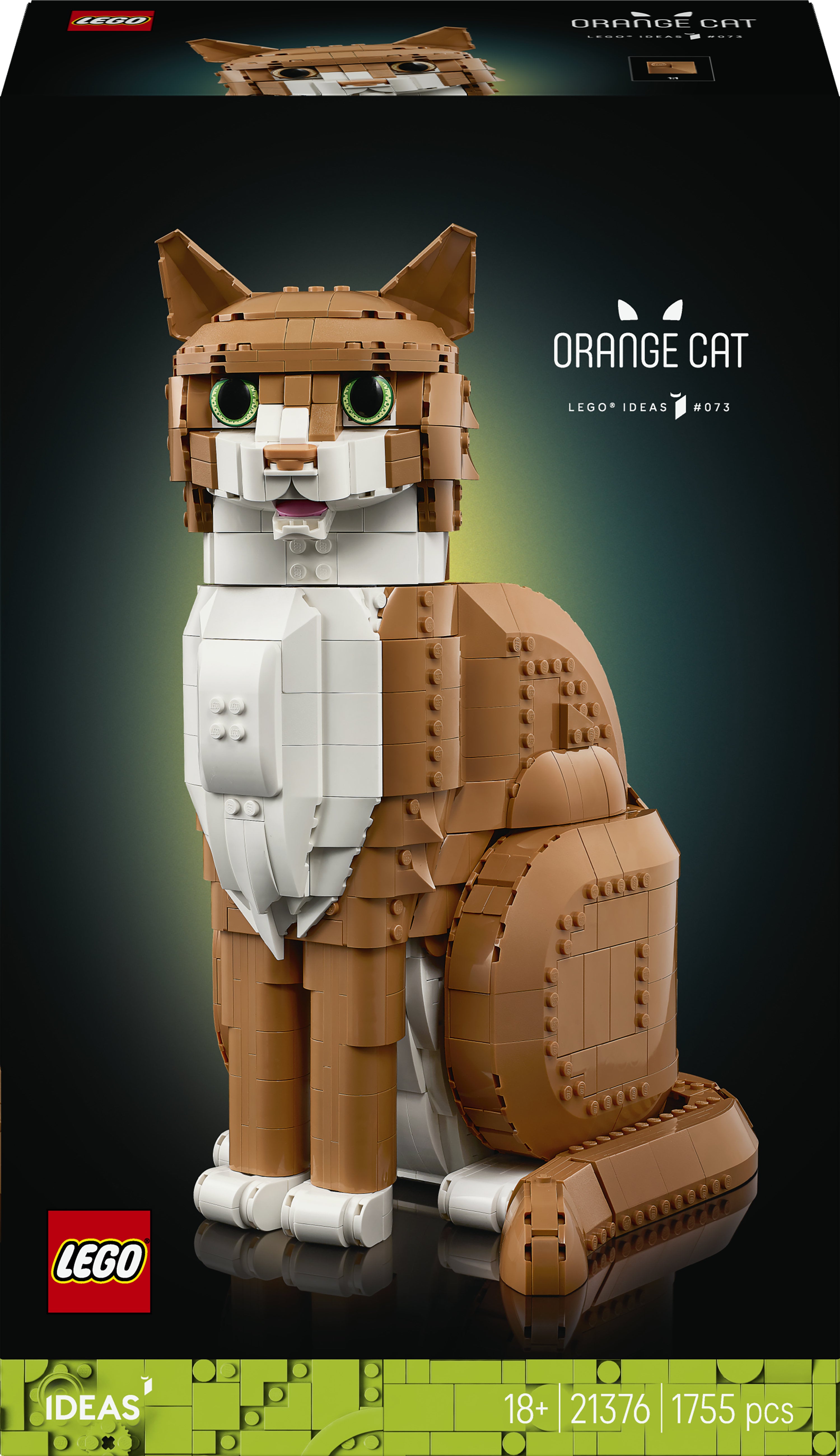 LEGO® Ideas Oransje katt, byggbar dyrefigur 21376