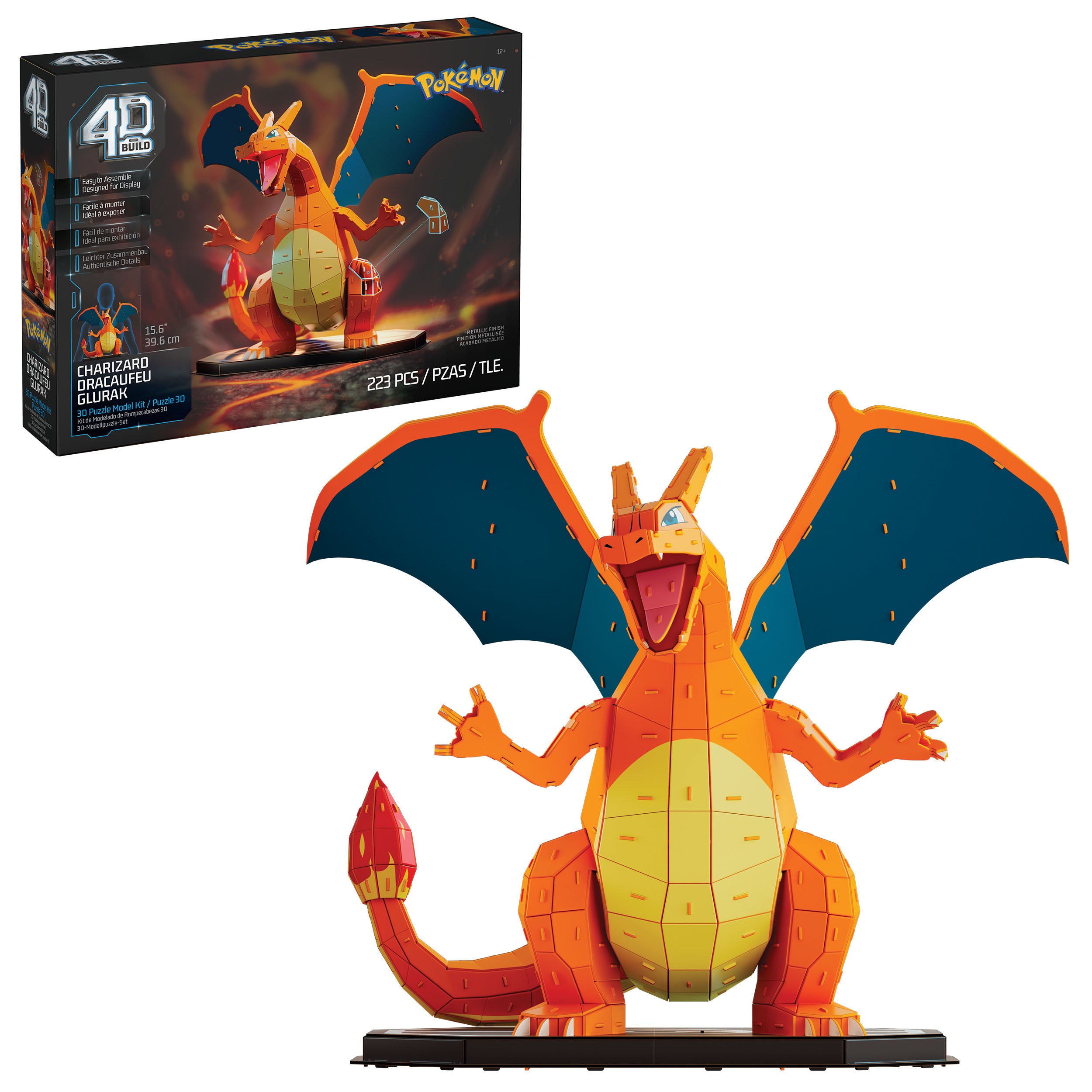 4D Build Pokémon Charizard 3D-modellsats 223 deler
