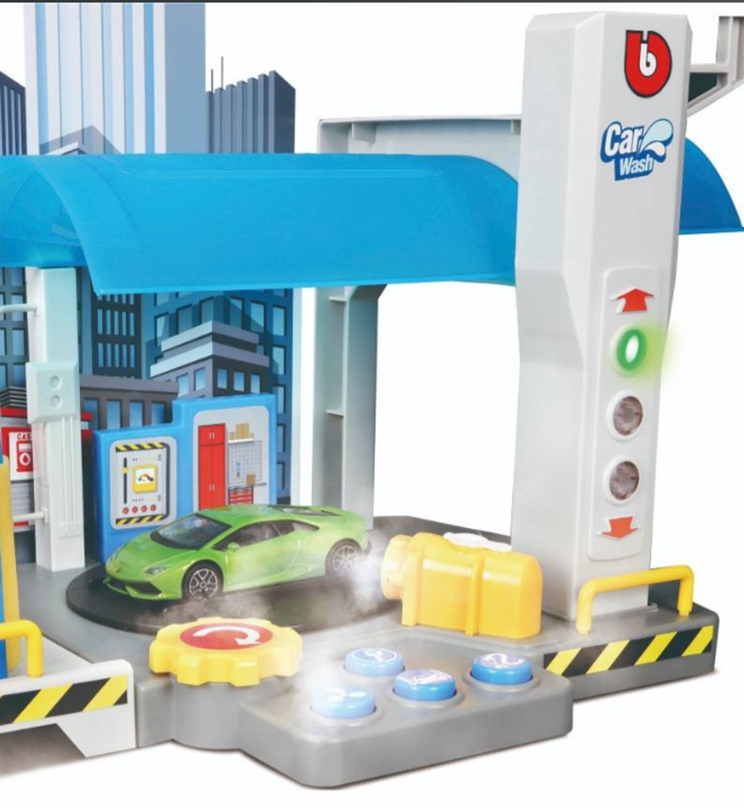 1:43 Street Fire Bilvask Lekesett Garasje