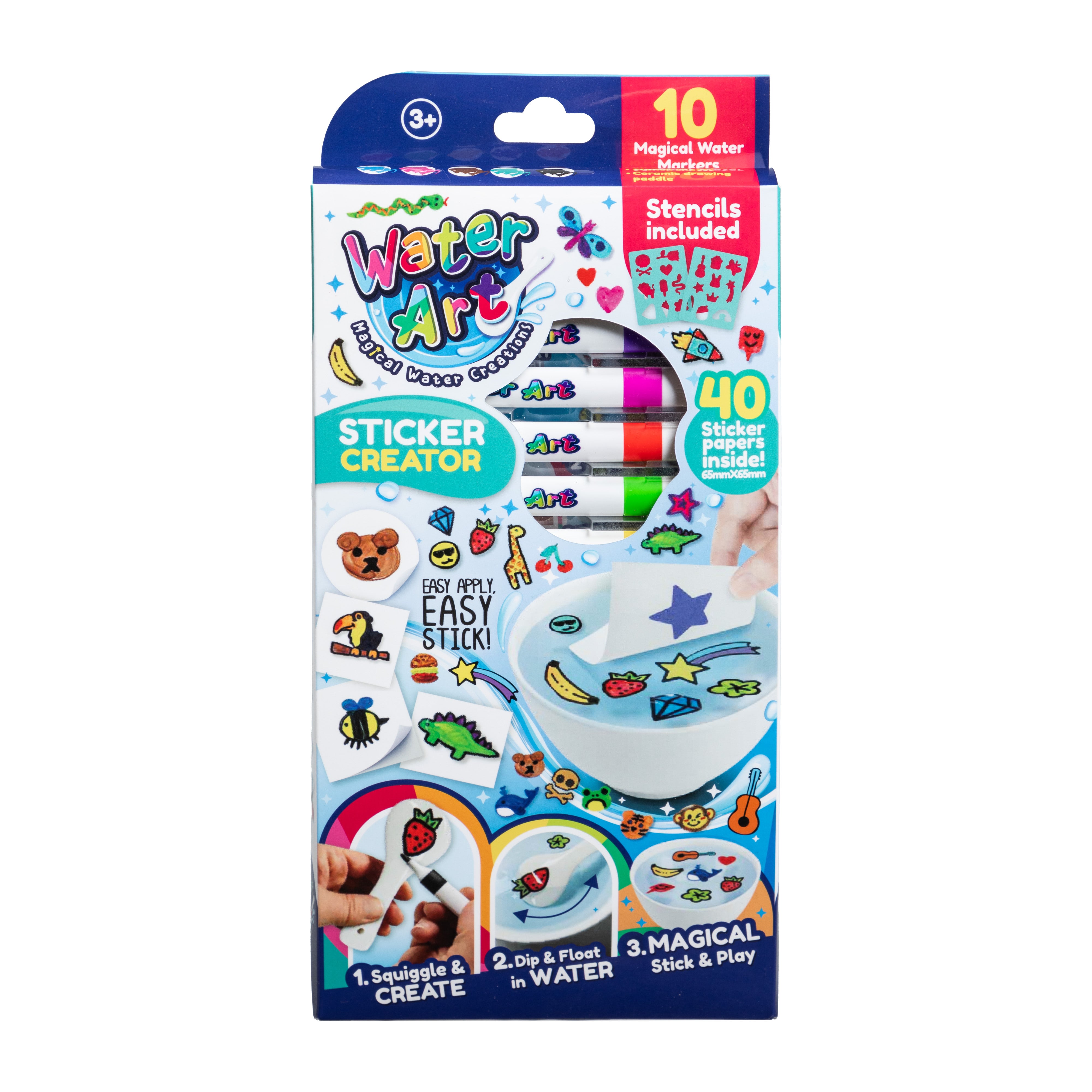 Water Art Vannfiltpenner med stickers