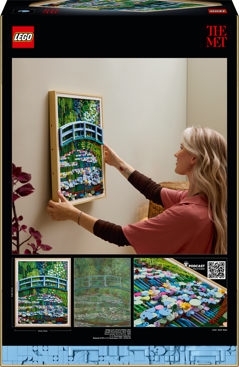 LEGO® Art Claude Monet – Den japanske broen over vannliljedammen. Impresjonistisk veggkunst 31220