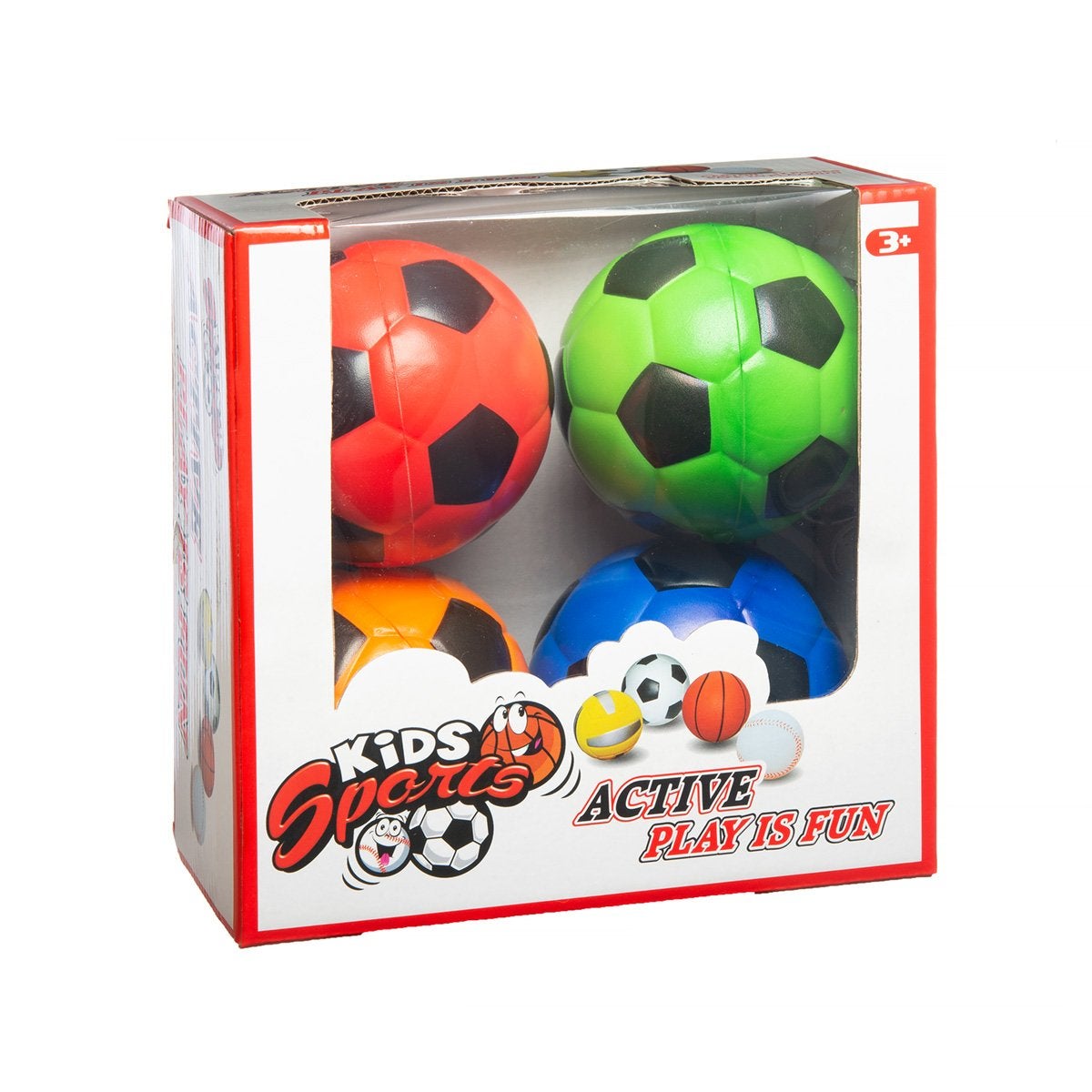 Kids Sport, 4-pakning baller 10 cm