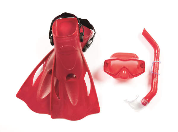Bestway - Svømmesett med snorkel, svømmeføtter, prime maske