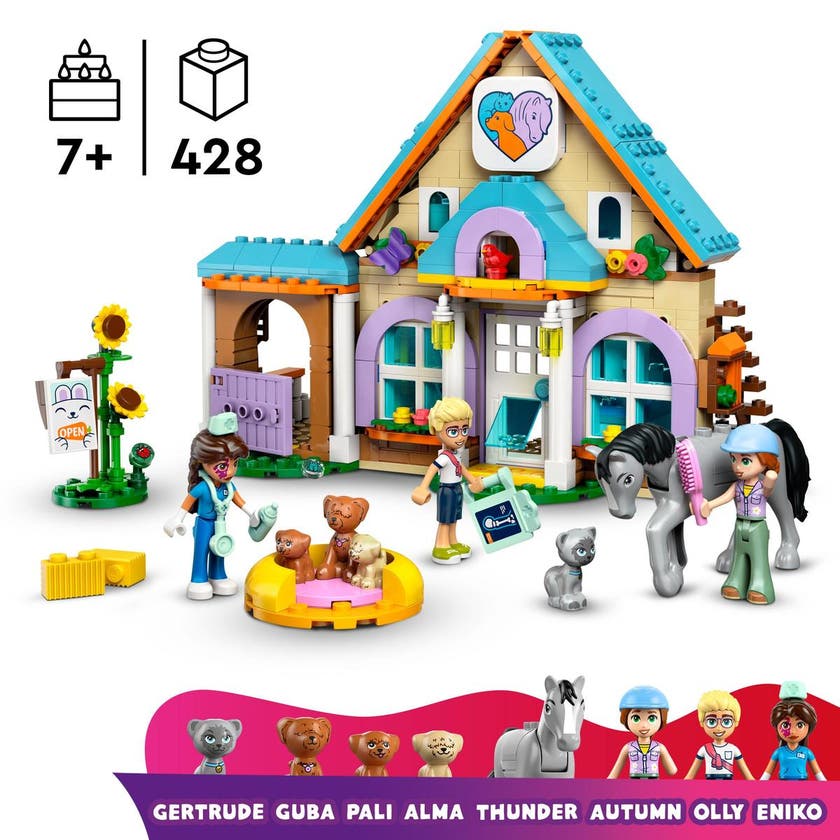 LEGO Friends 42651, Veterinærklinikk for hester og kjæledyr