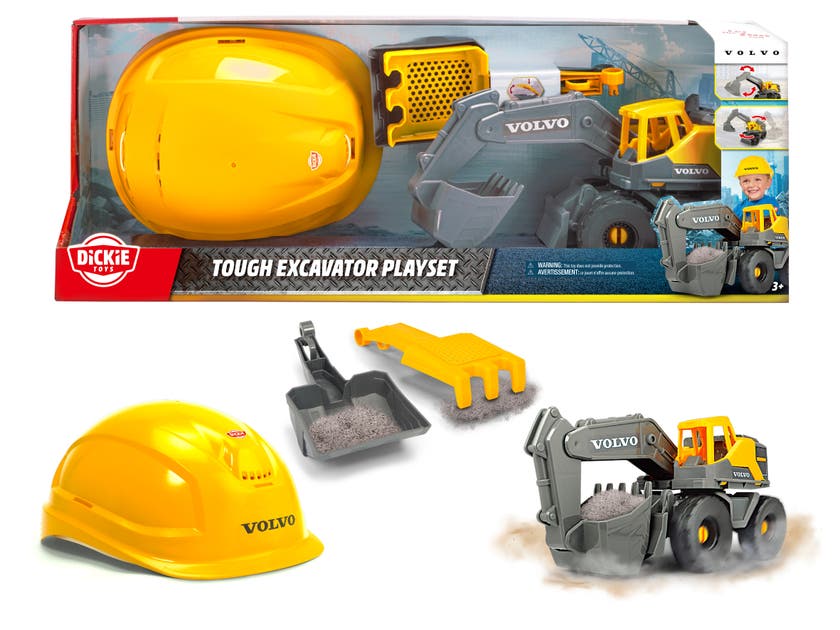 Dickie Toys Volvo Tough Gravemaskin Playset