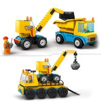 LEGO City 60391, Byggkjøretøy og kran med rivningskule