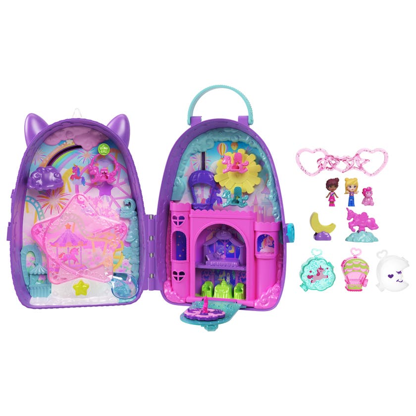 Polly Pocket Enhørning Reiseryggsekk Lekesett