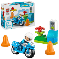 Blå politimotorsykkel