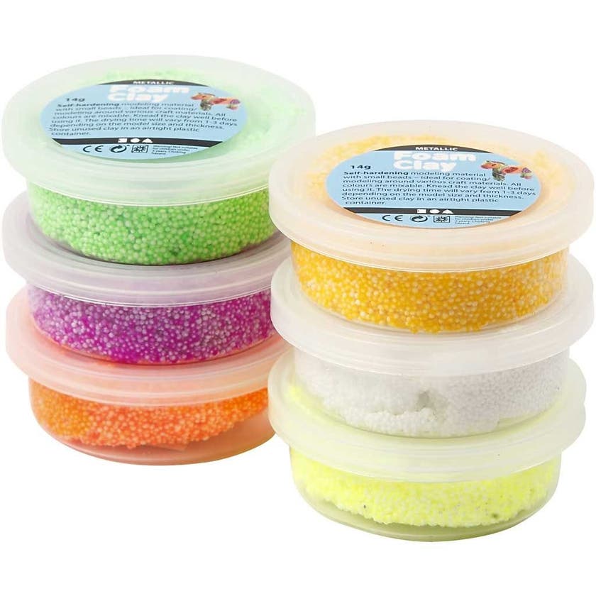 Foam Clay®, Vårfarger, 6X14 Gram