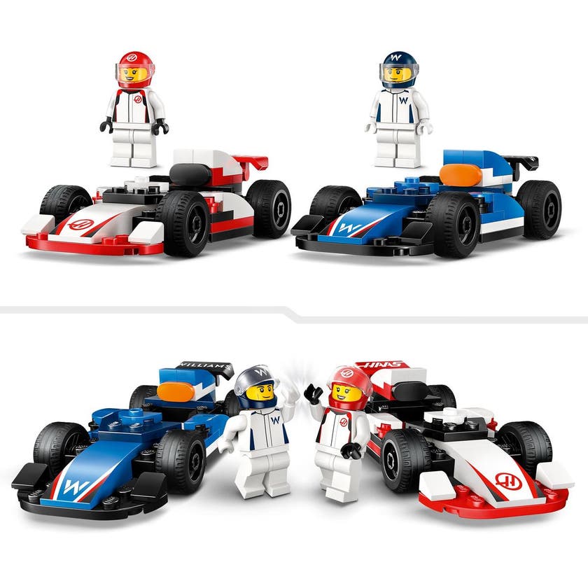 LEGO City Formel 1 60464, F1® Williams Racing & Haas F1® racerbiler