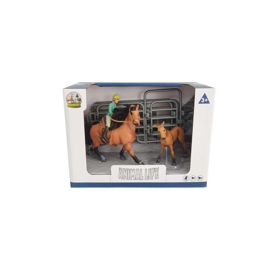 Animal Life, hest med svart man og rytter