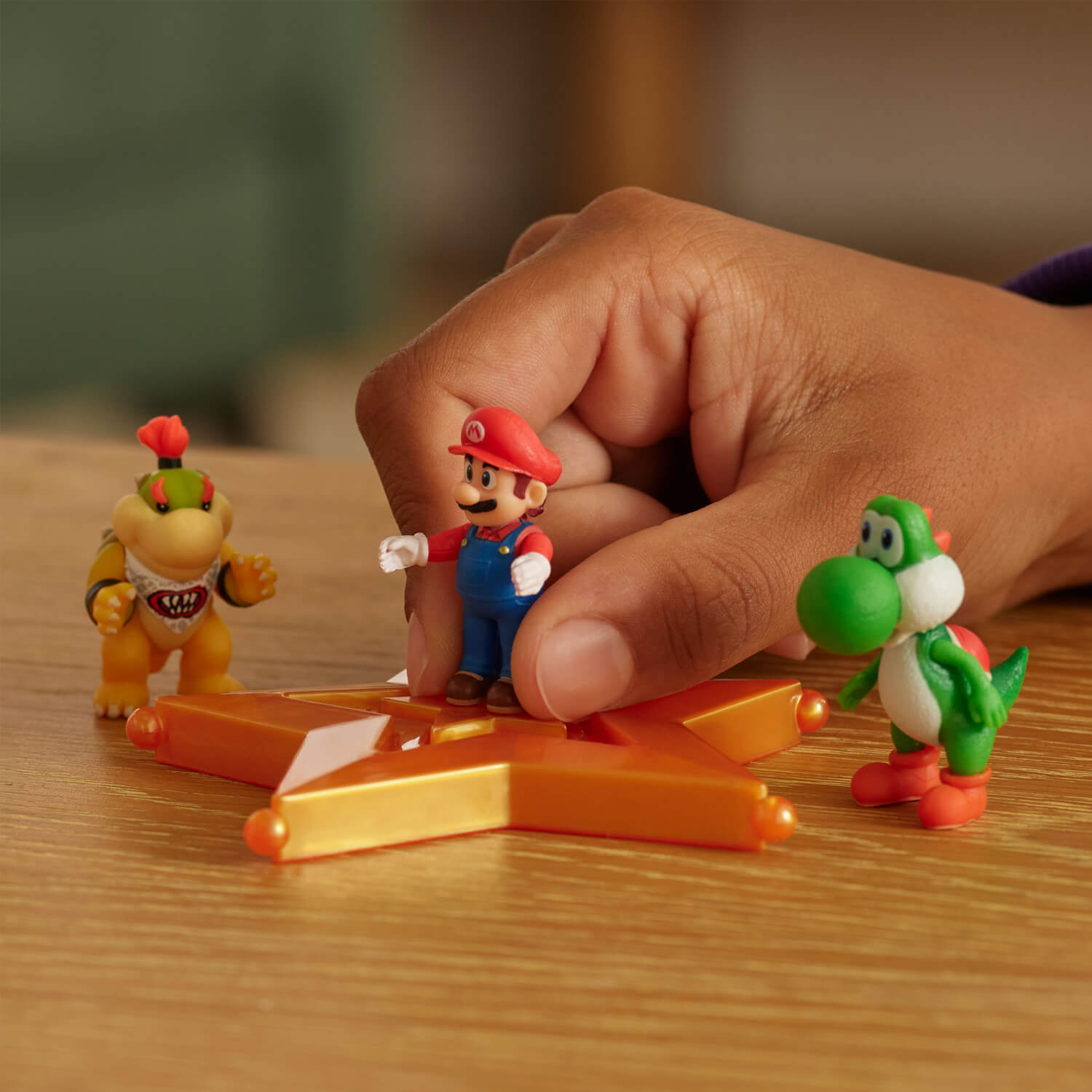 Super Mario Galaxy Movie minifigur 1,5" med stjernetilbehør