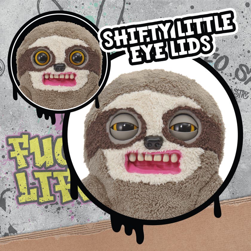 Fugglers Sickening Sloth Deluxe Puppetronic Kosedyr