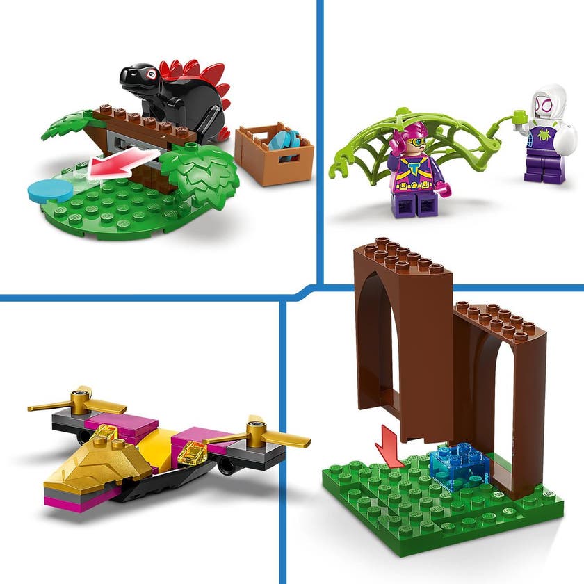 LEGO Spidey 11200, Spideys og Gobbys raptor-kamp ved trehytta