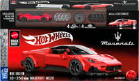 Mattel Brick Shop Hot Wheels Maserati MC20-byggesett