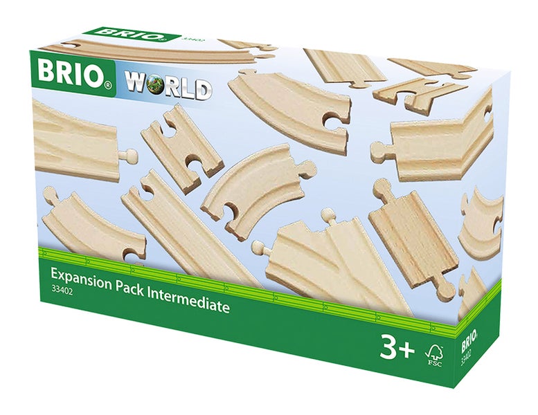 BRIO Påbyggingssett Skinner og sporveksler