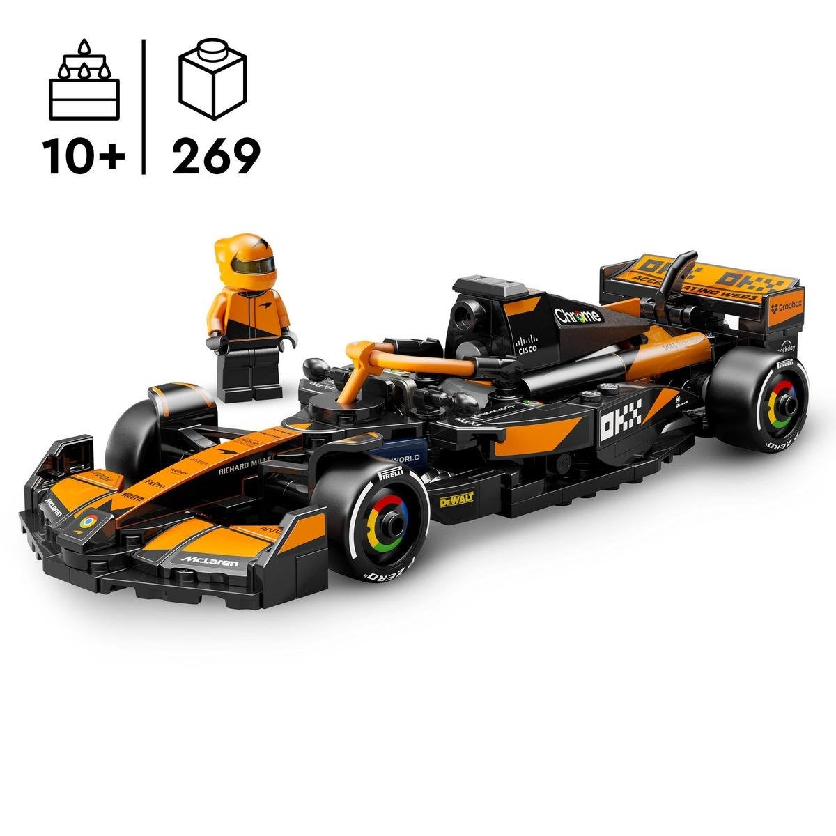 LEGO Speed Champions 77251, McLaren F1® Team MCL38 Racebil