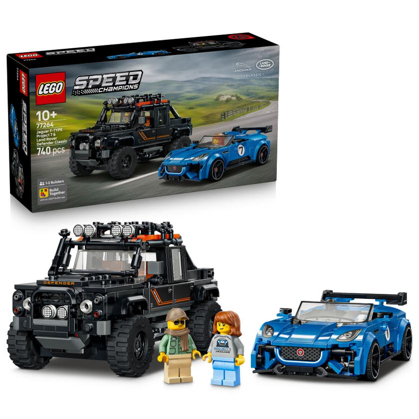 LEGO® Jaguar Project 7 og Land Rover Defender 77264