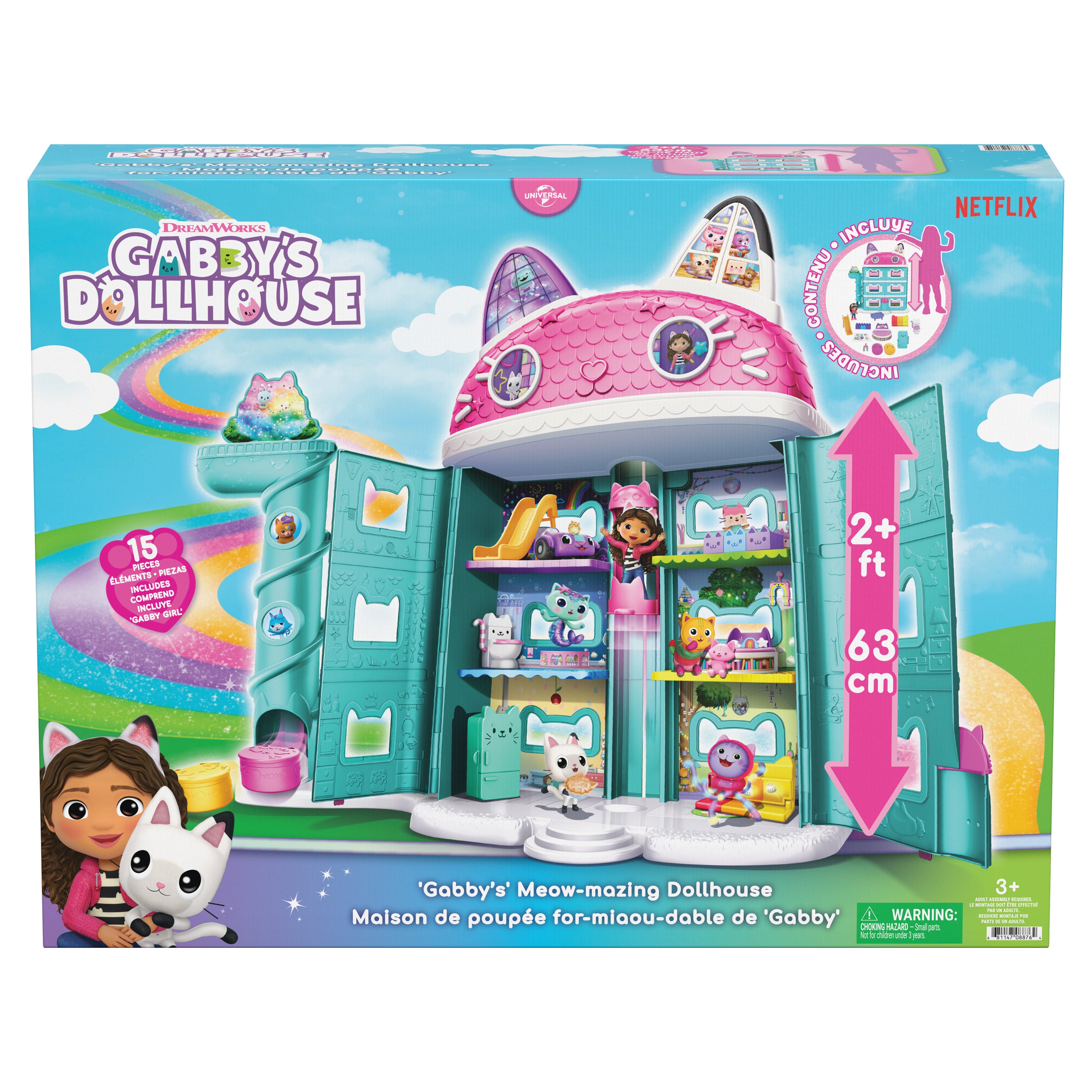 Gabby's Dollhouse Meow-Mazing Dukkehus