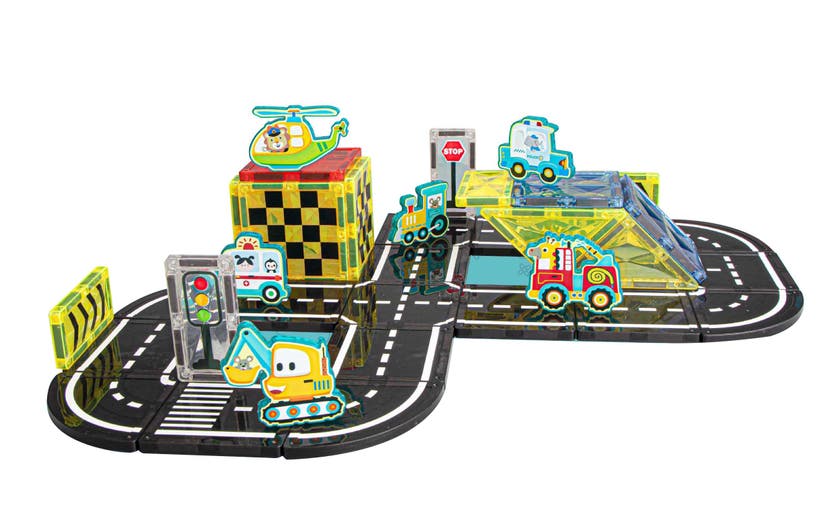 Mag&Play Building Blocks bilbaner 39 deler
