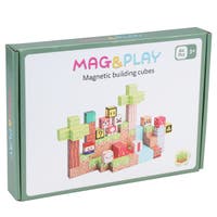 Mag&Play magnetiske byggekuber 84 deler