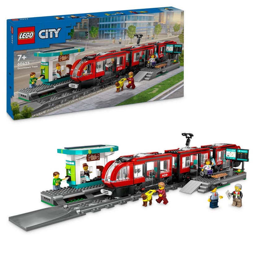 LEGO City 60423, Trikk og stasjon
