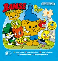 Tre-puslespill Bamse som liten med ni biter