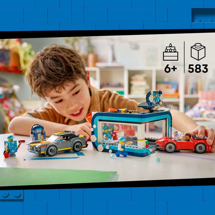 LEGO® City Bilvask med biler. Sett 60497
