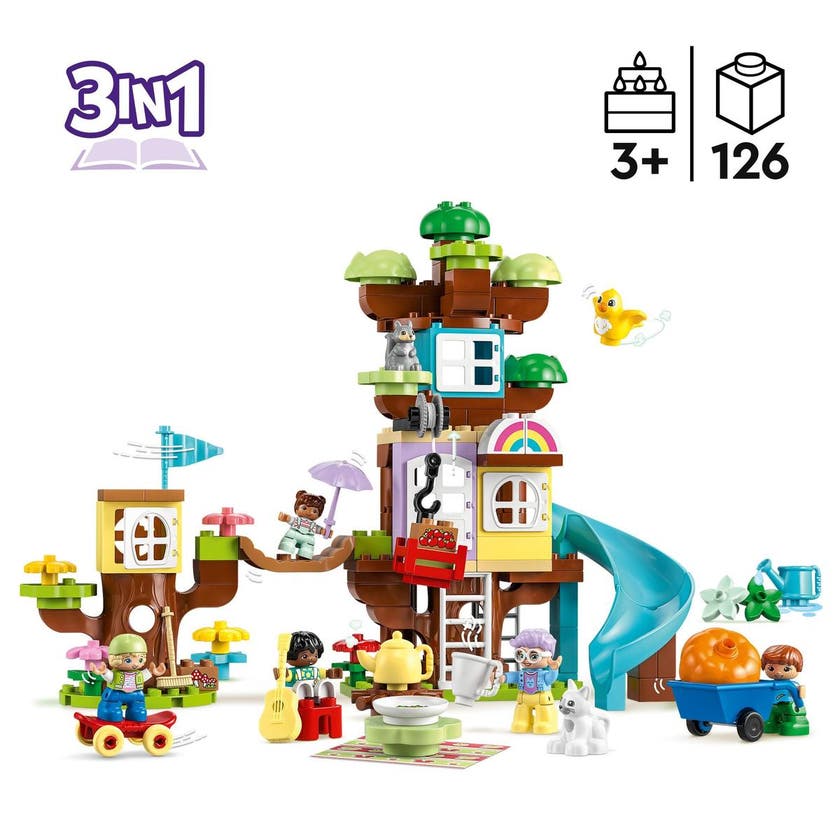 LEGO DUPLO 10993, 3i1 Trehytte
