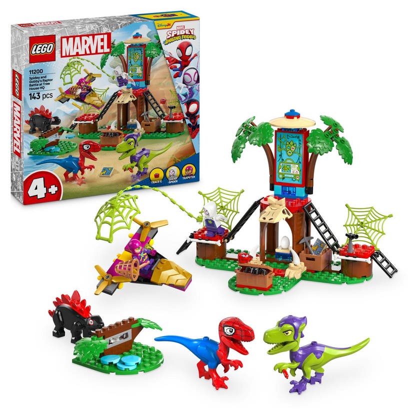 LEGO Spidey 11200, Spideys og Gobbys raptor-kamp ved trehytta