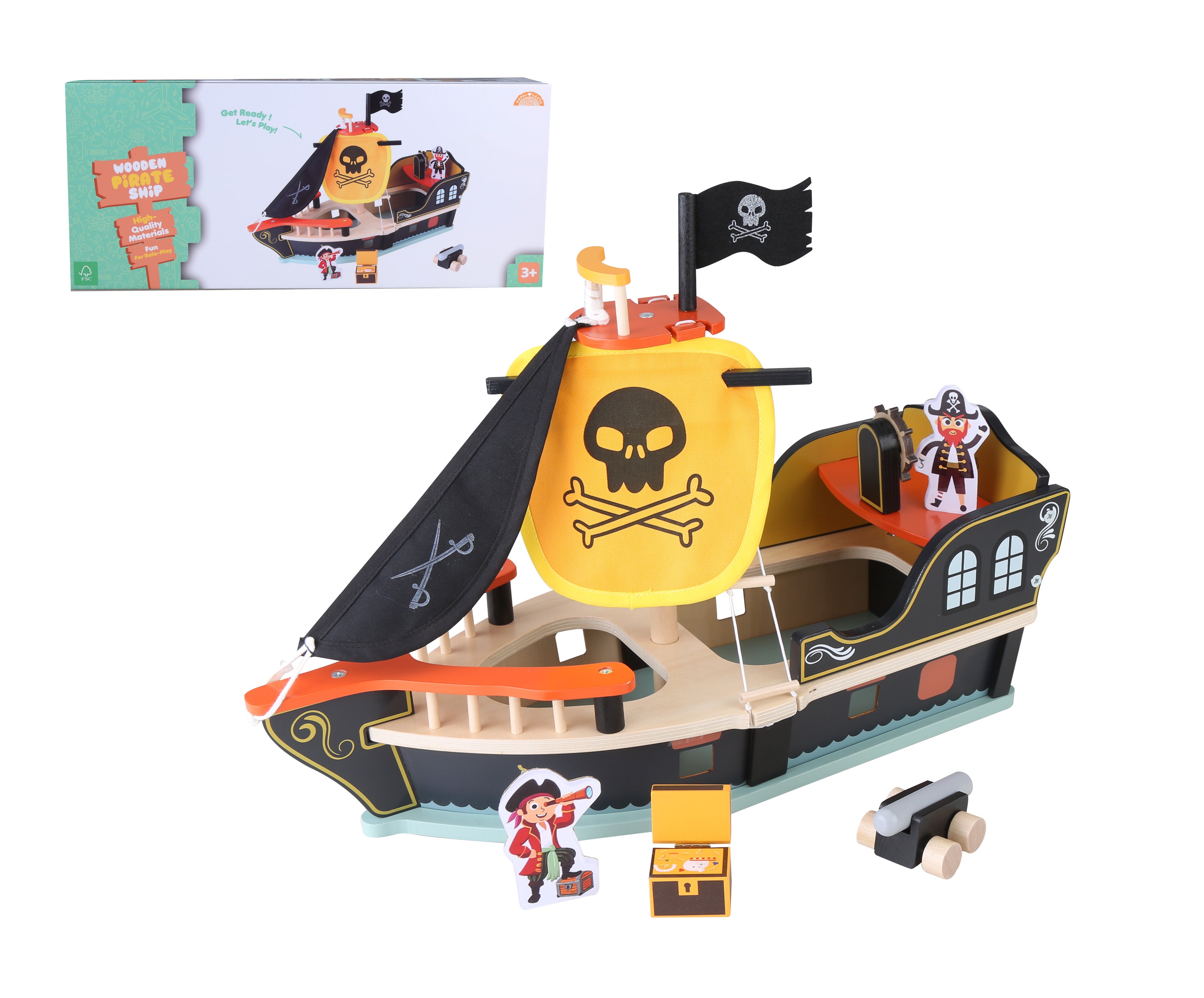NAP Piratskip treleke for barn