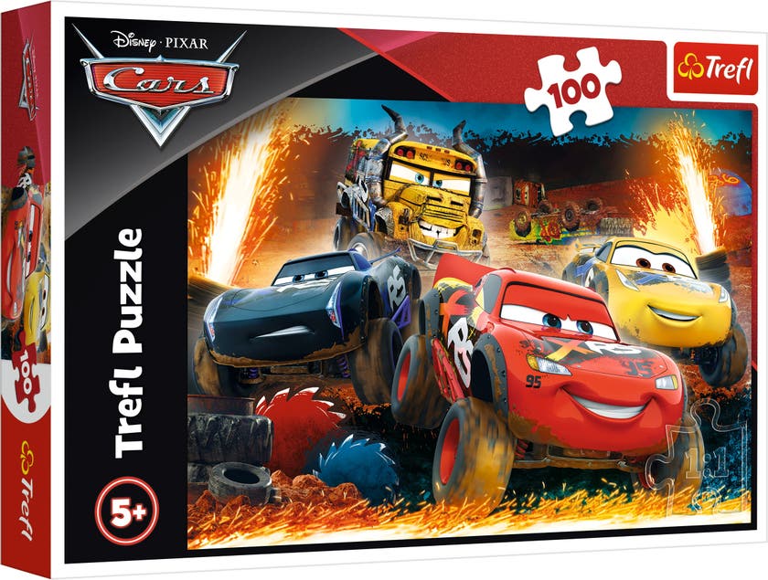 Trefl puslespill 100 biter Extreme race Disney Cars 3