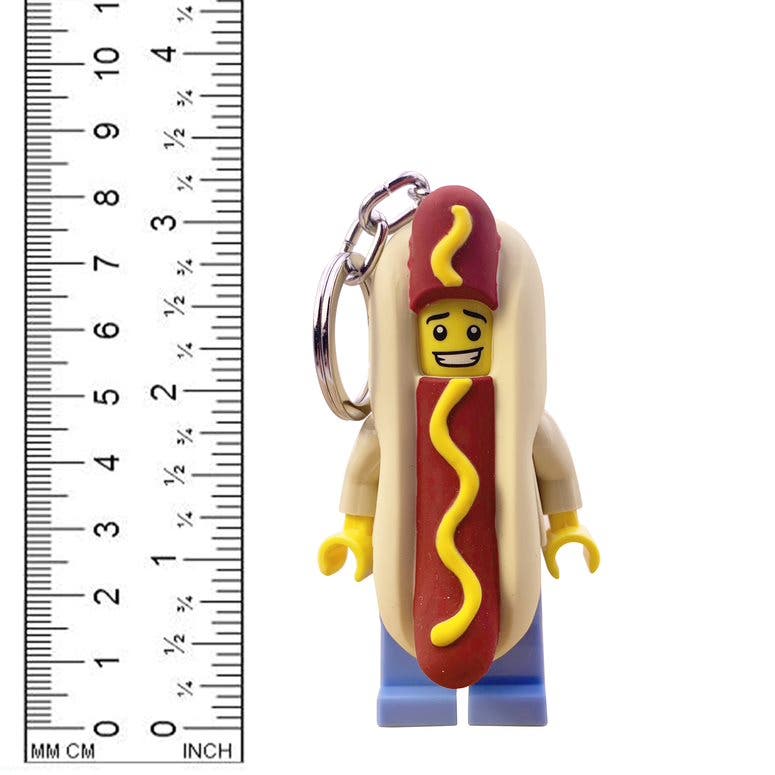 HOT DOG MAN Nøkkellykt: nøkkelring med LED-lys
