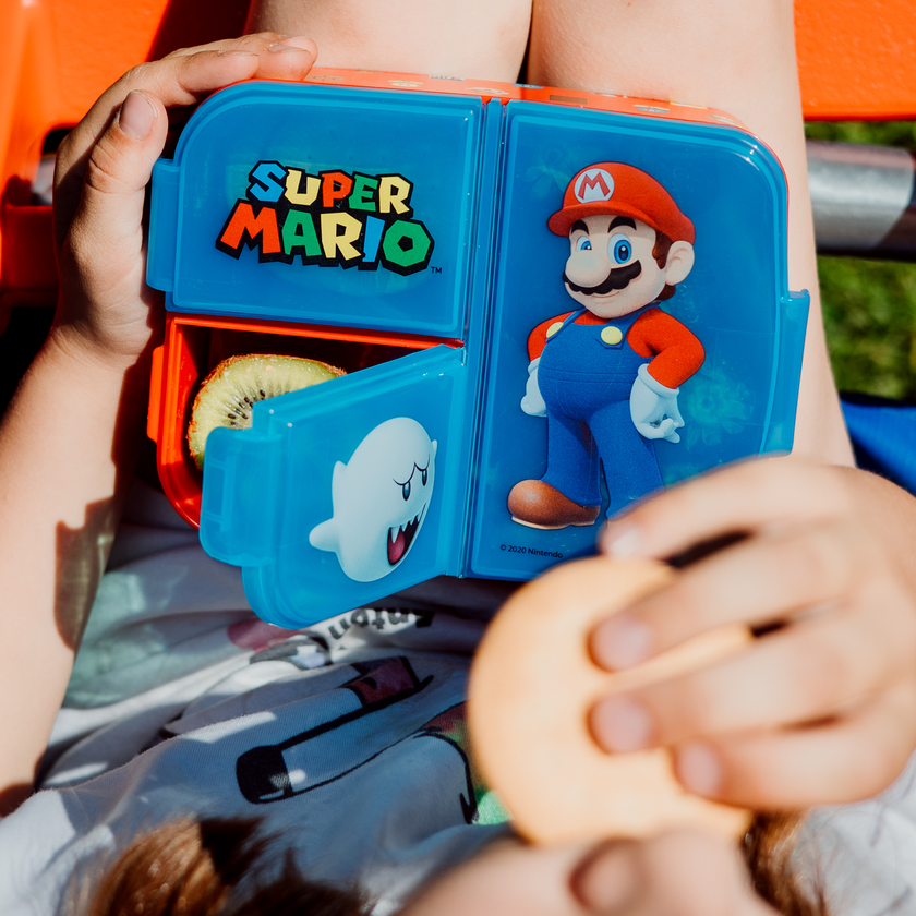 SUPER MARIO, Matboks med flere rom, 18 x 13 cm