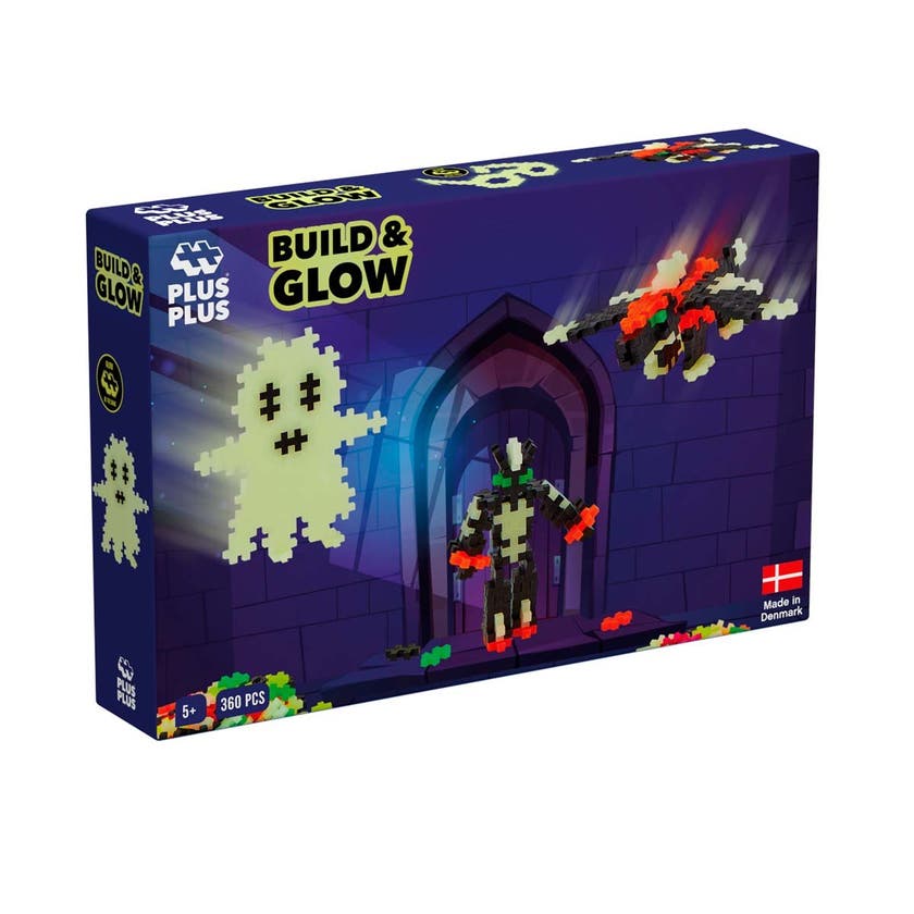 Plus-Plus, Build and Glow - Glow in the Dark, 360 deler