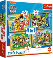 Trefl Holiday Paw Patrol puslespill, 4-sett