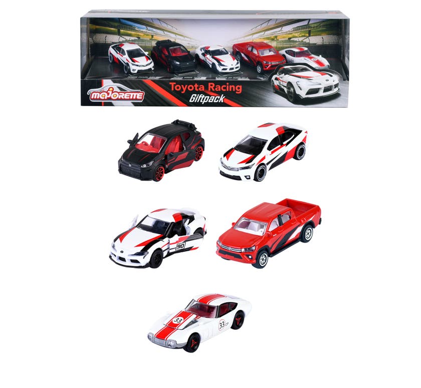 Majorette TOYOTA Racing Car 5-Pack Gaveeske