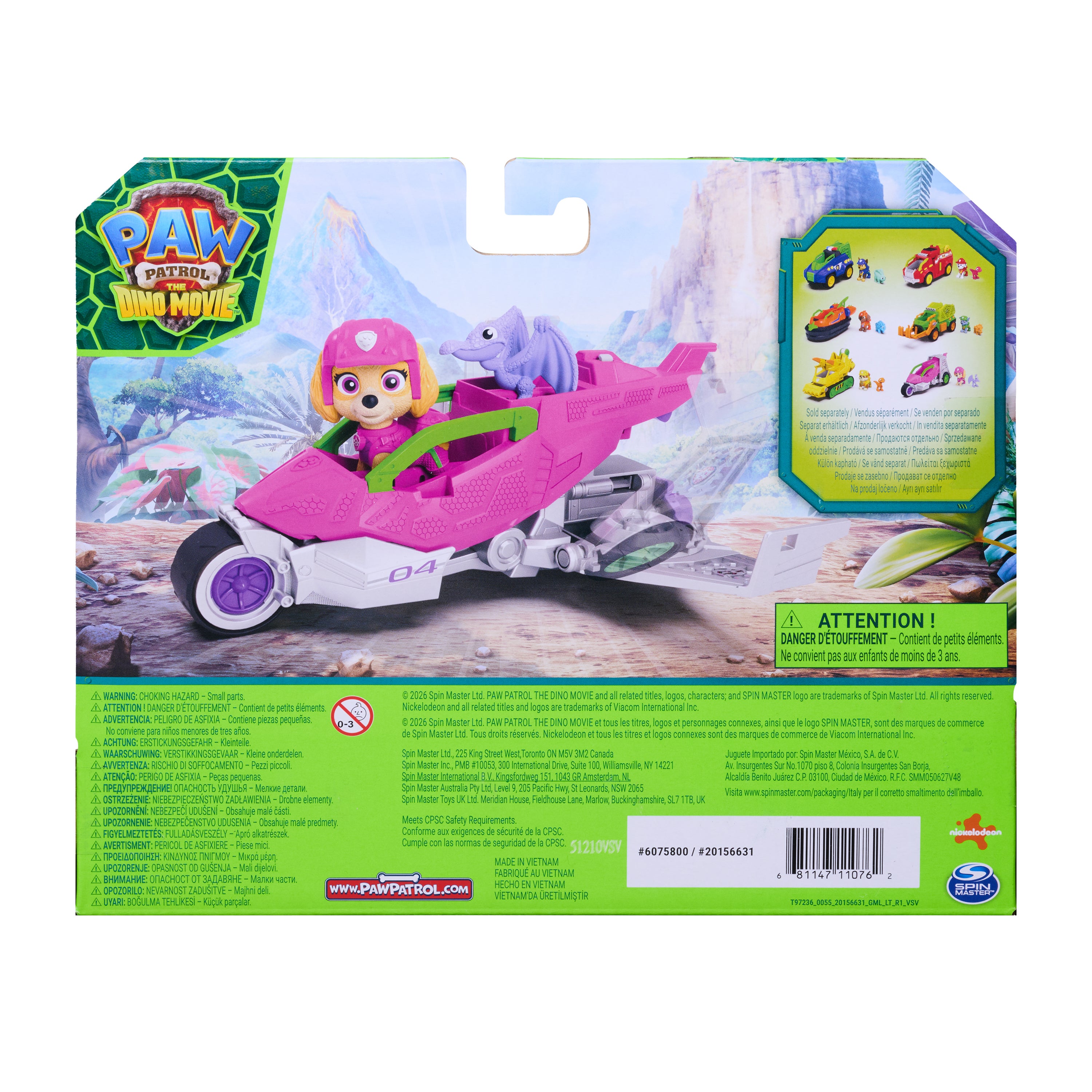 PAW Patrol Dino Theme Vehicle Skye