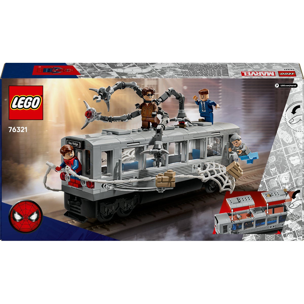 LEGO Super Heroes 76321, Spider-Man mot Doc Ock: t-banesekvensen