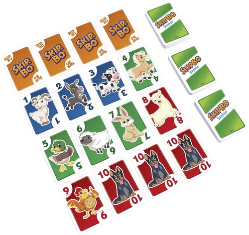 Skip-Bo Junior kortspill fra Mattel Games