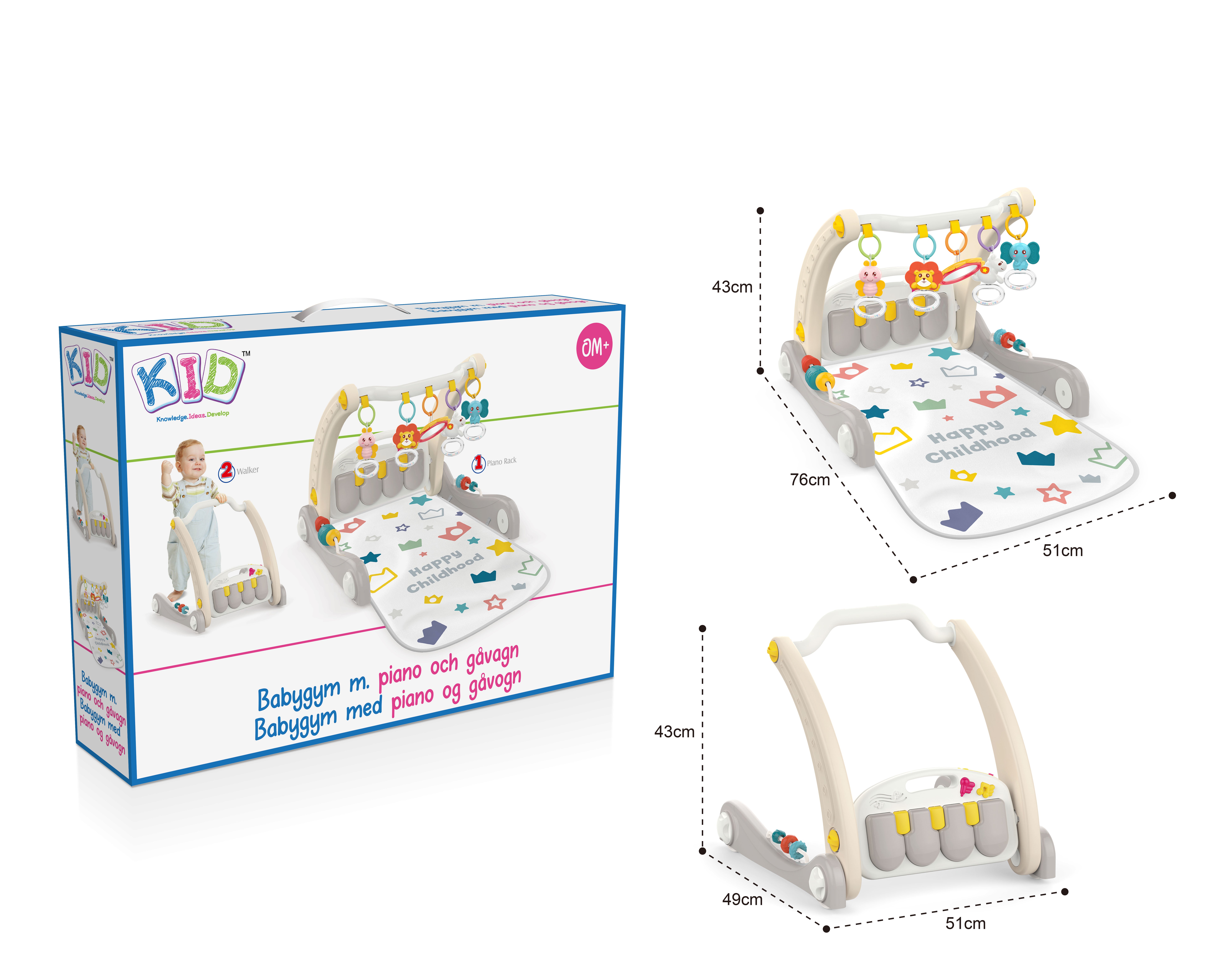KID, Babygym med piano og gåvogn